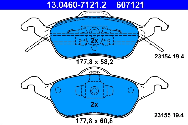 Set placute frana