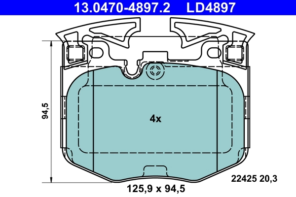 Set placute frana