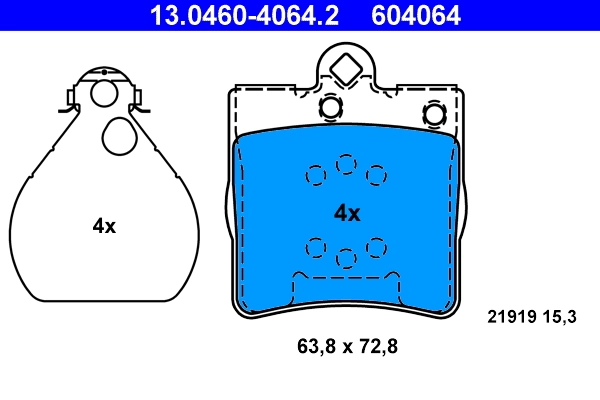 Set placute frana