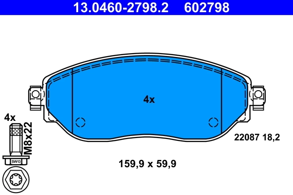 Set placute frana
