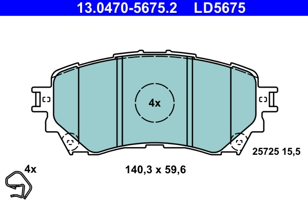 Set placute frana