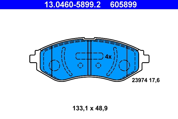 Set placute frana
