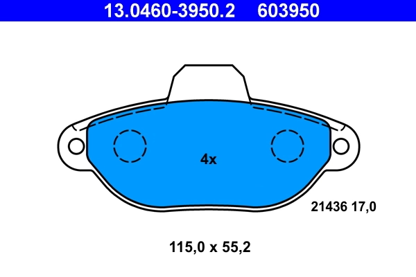 Set placute frana