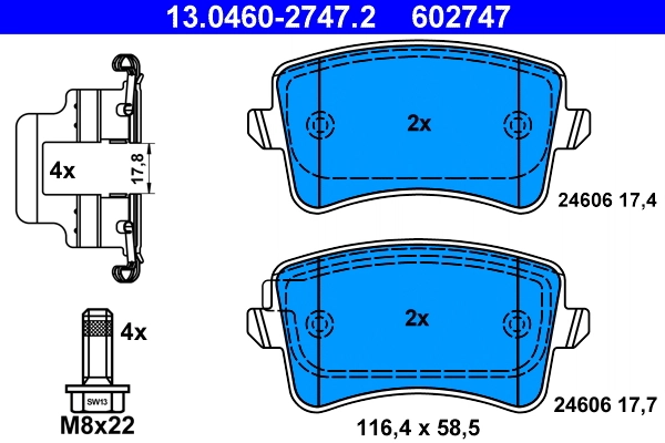 Set placute frana