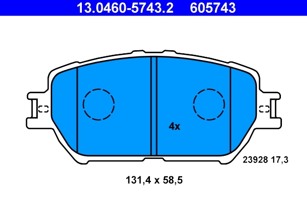 Set placute frana