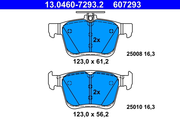 Set placute frana