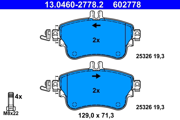Set placute frana