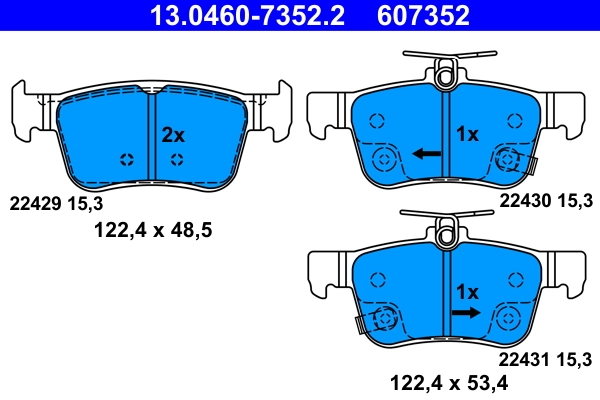 Set placute frana