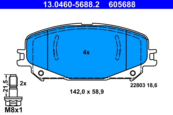 Set placute frana