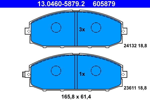 Set placute frana