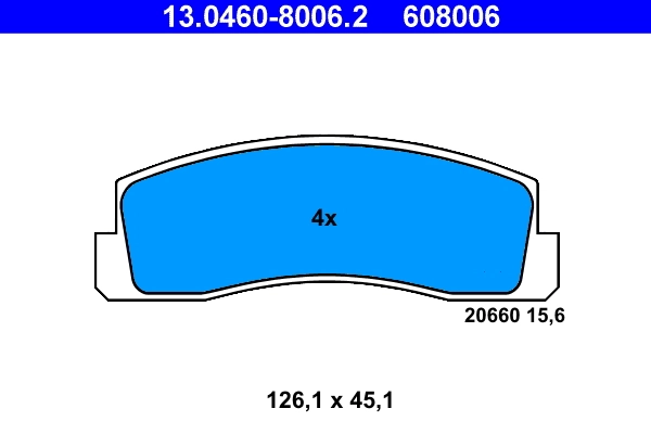 Set placute frana