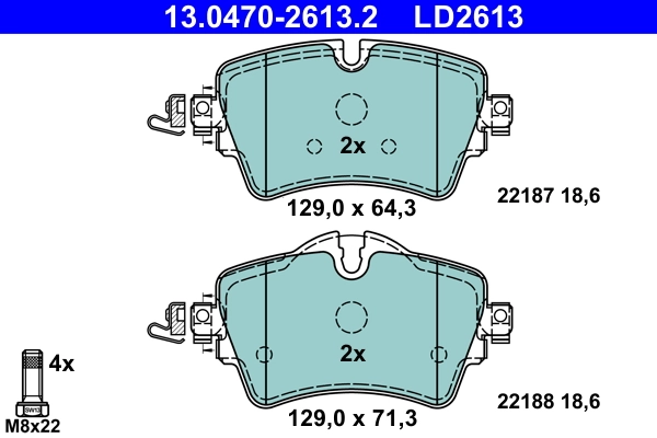Set placute frana