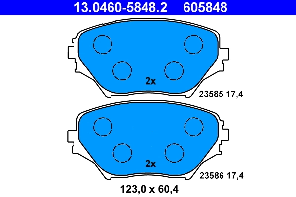 Set placute frana