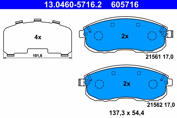 Set placute frana