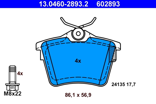 Set placute frana