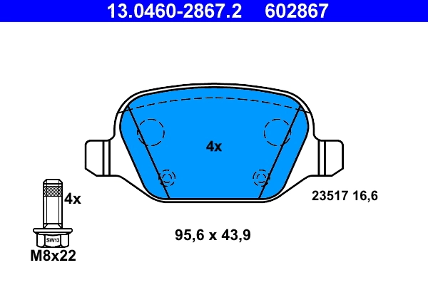 Set placute frana