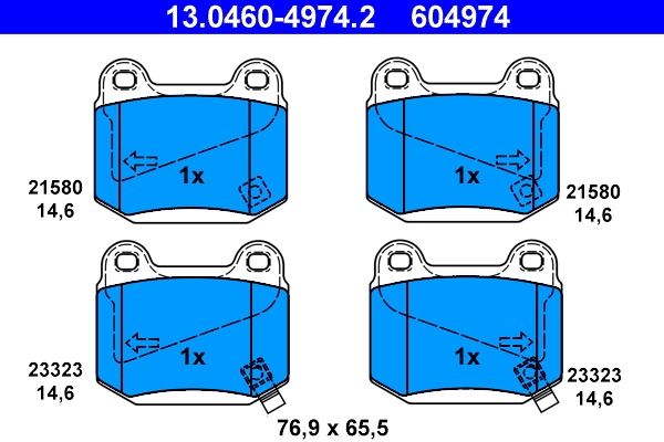 Set placute frana