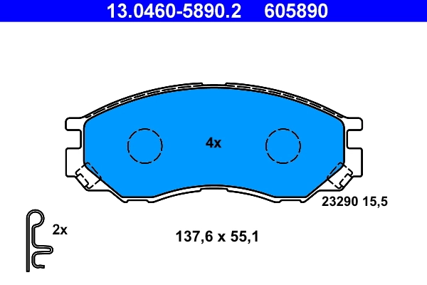 Set placute frana