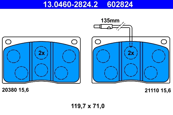 Set placute frana