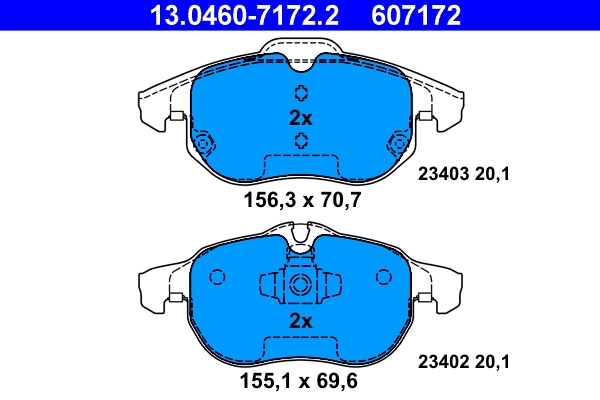 Set placute frana