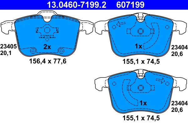 Set placute frana