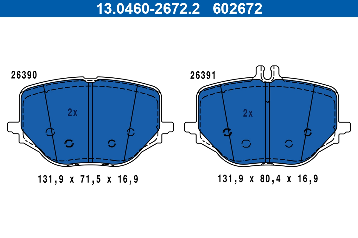 Set placute frana