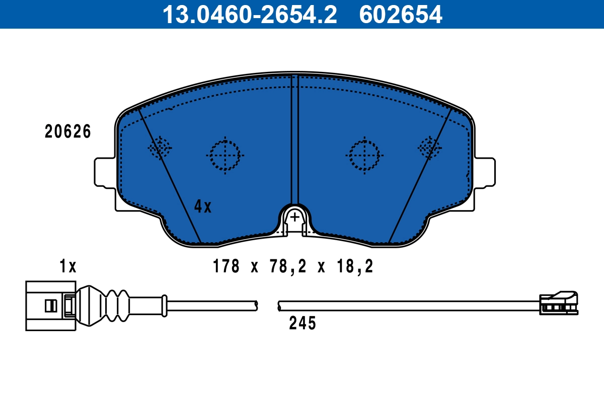 Set placute frana