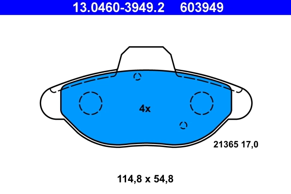Set placute frana