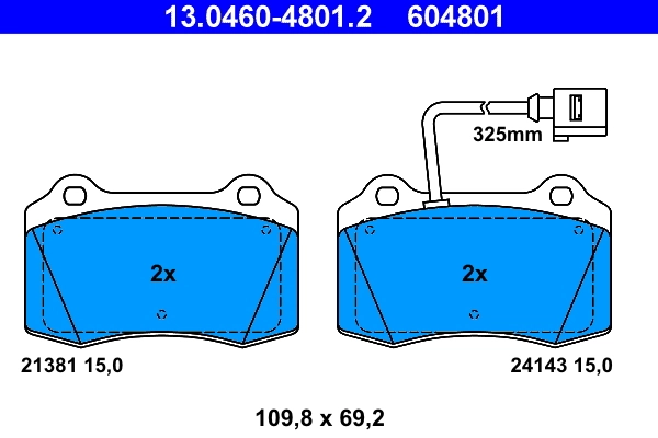 Set placute frana