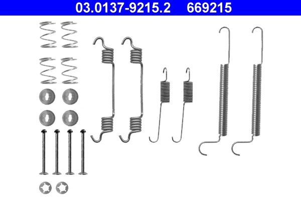 Set accesorii saboti frana