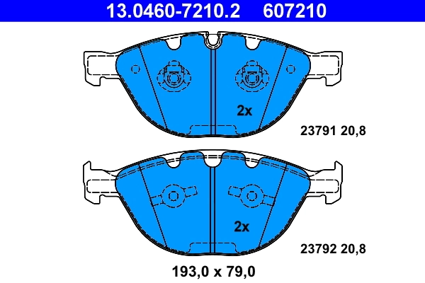 Set placute frana