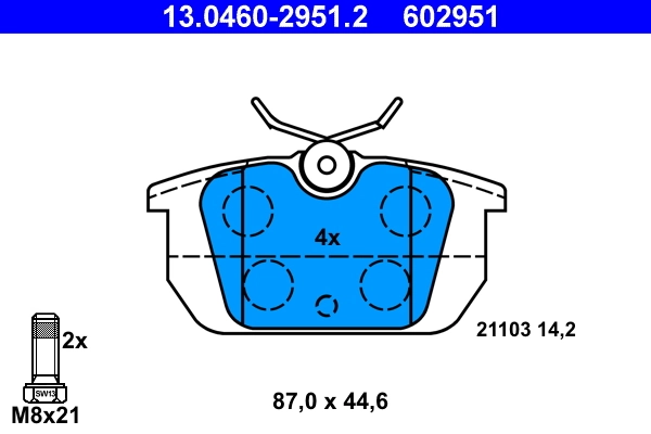 Set placute frana