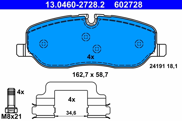 Set placute frana