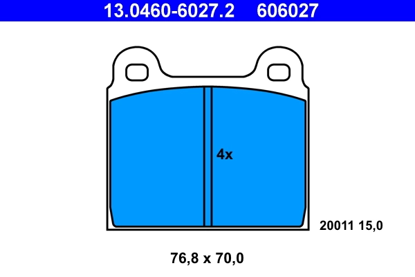 Set placute frana