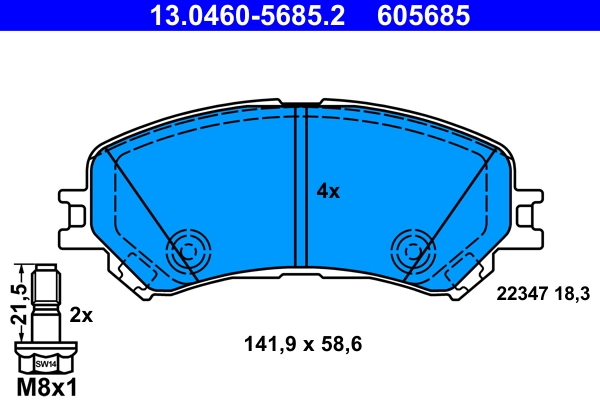 Set placute frana