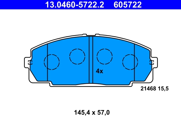 Set placute frana
