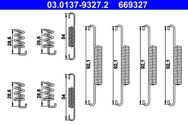 Set accesorii saboti frana