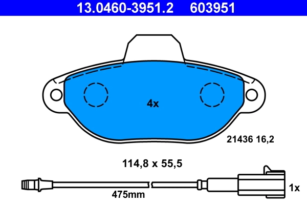 Set placute frana