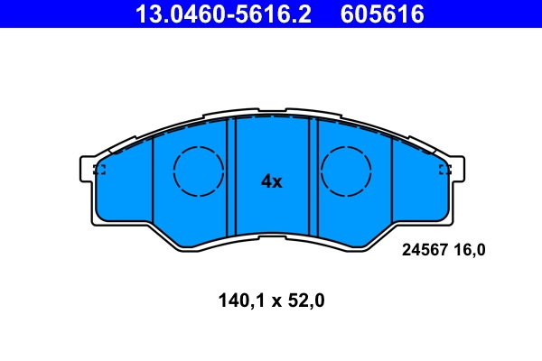 Set placute frana