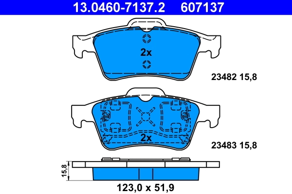 Set placute frana