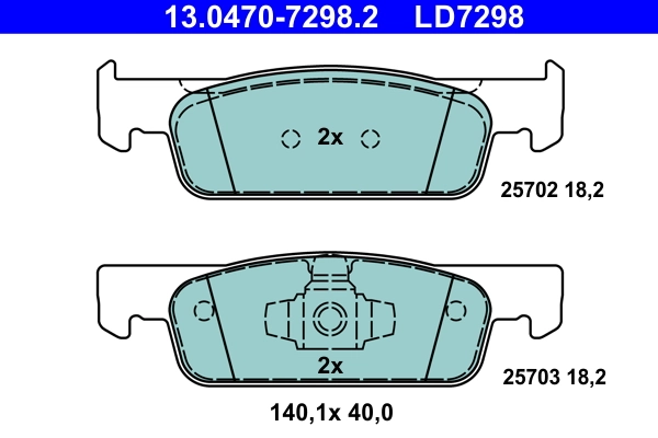 Set placute frana