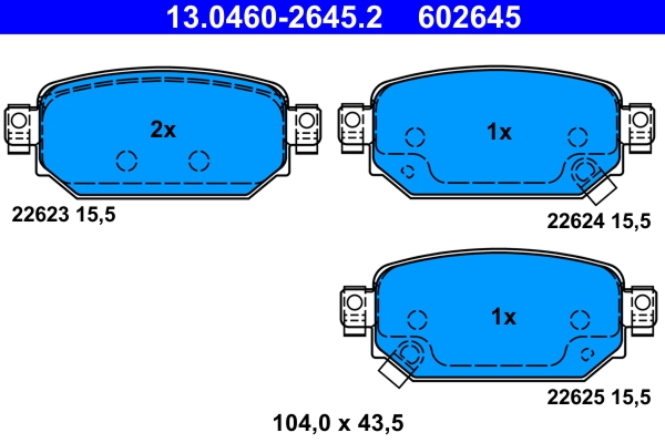 Set placute frana