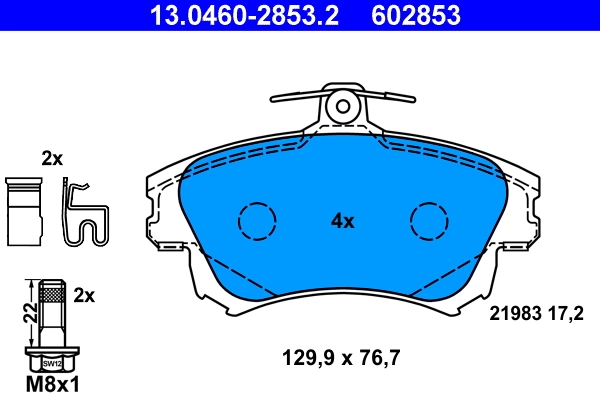 Set placute frana