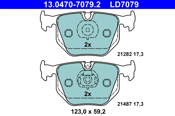 Set placute frana