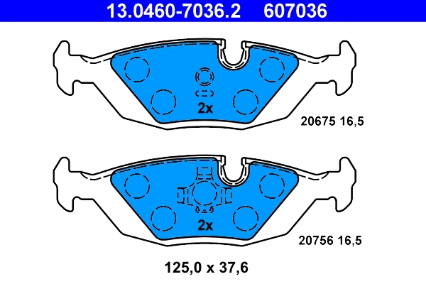 Set placute frana