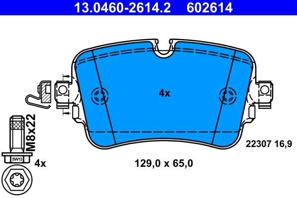 Set placute frana