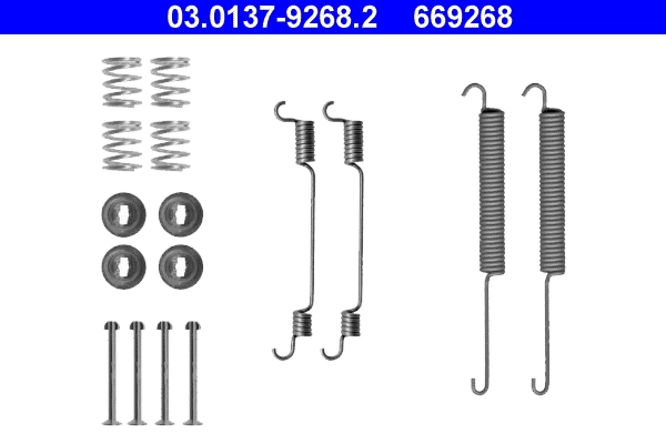 Set accesorii saboti frana
