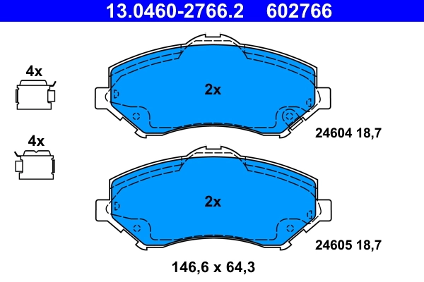 Set placute frana