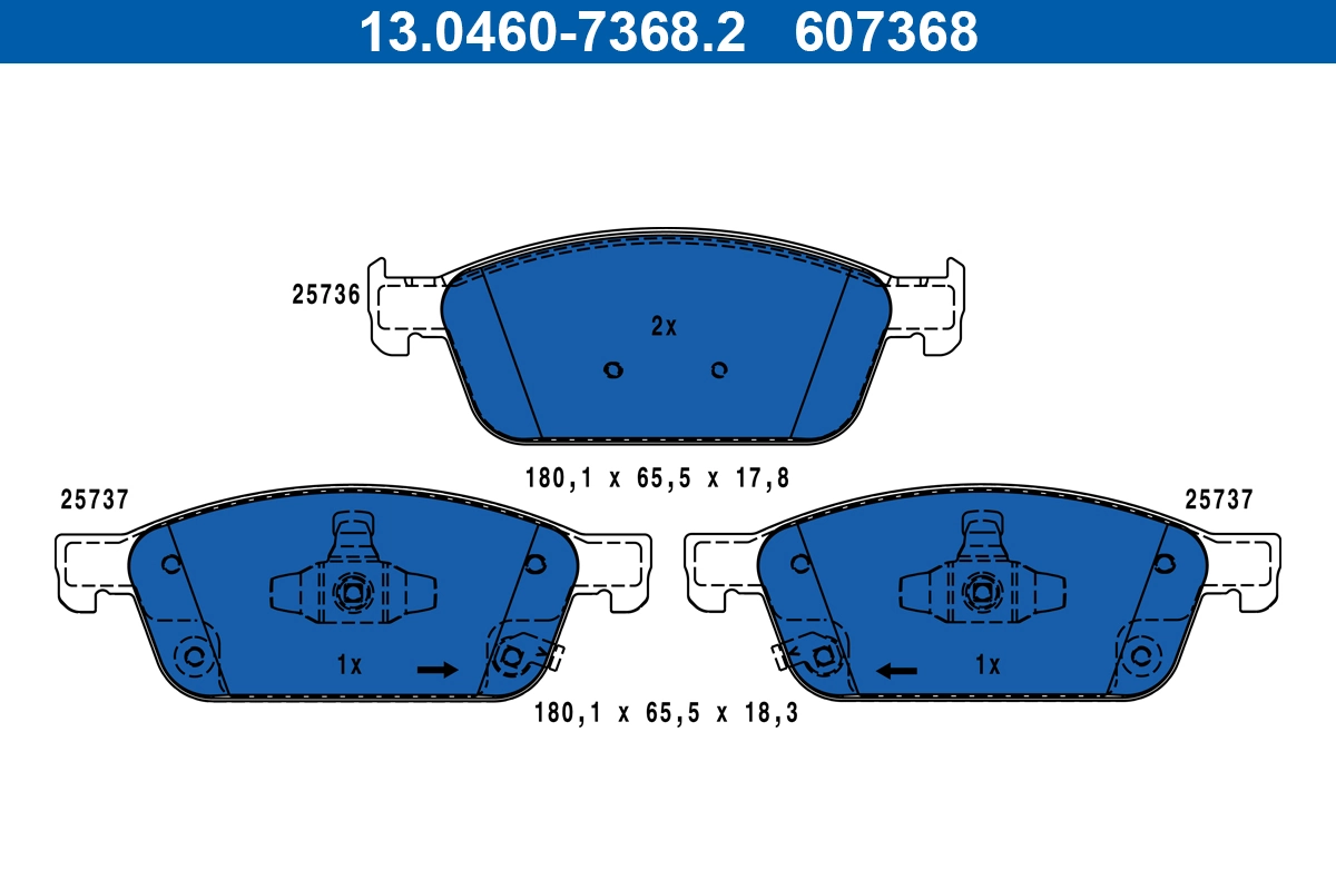 Set placute frana