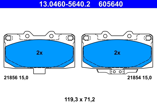 Set placute frana